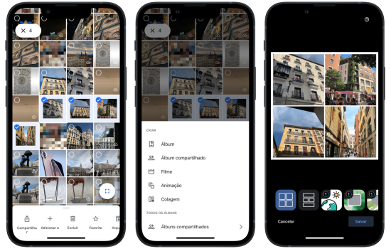 Aplicativo de montagem de fotos