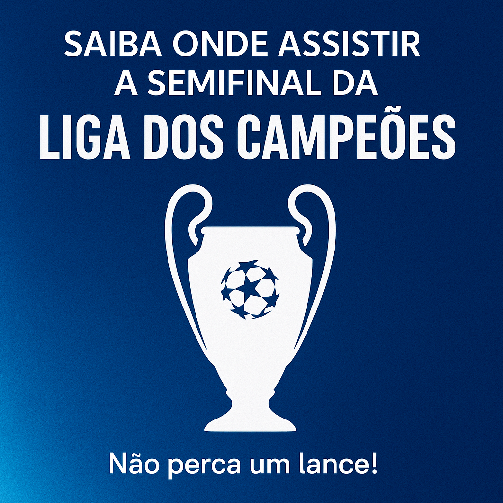 Saiba onde assistir a semifinal da Liga dos Campeões