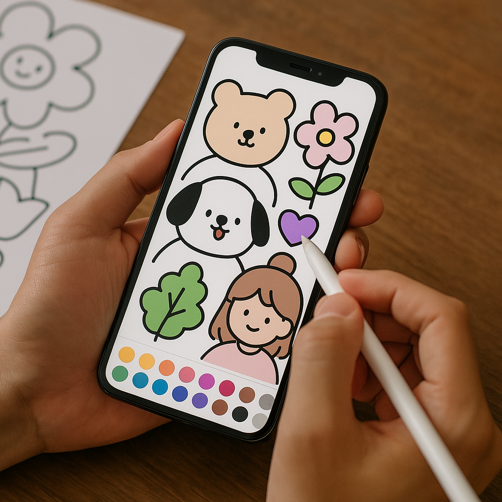 Aplicativos para colorir Bobbie Goods no celular